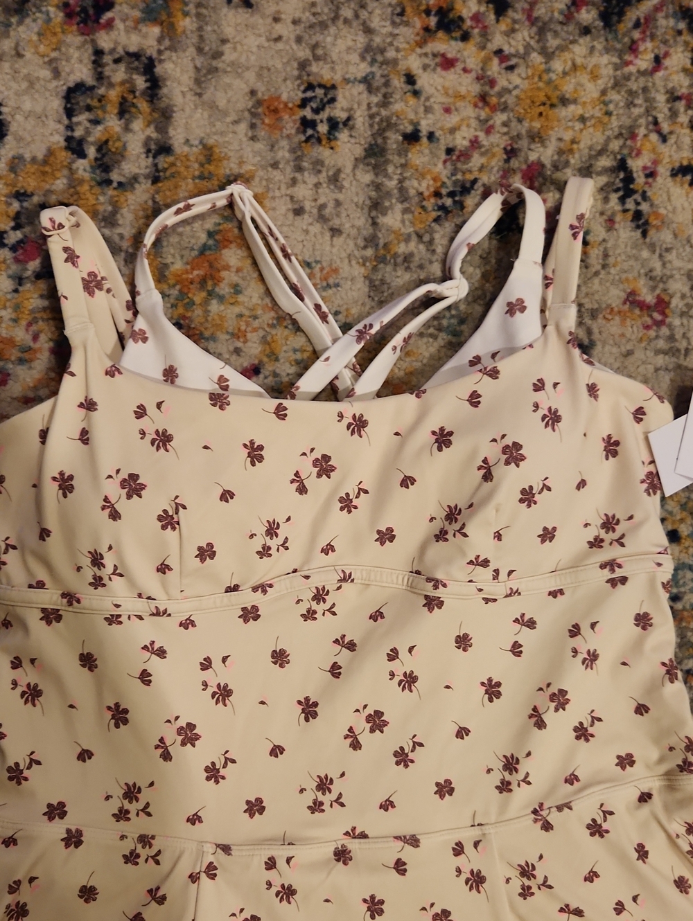 Joy Lab SZ L Floral Print Active Dress/built In Shorts - Picture 2 of 8